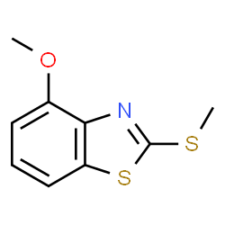 ChemSpider 2D Image | 4-Methoxy-2-(methylsulfanyl)-1,3-benzothiazole | C9H9NOS2