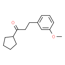 ChemSpider 2D Image | 1-Cyclopentyl-3-(3-methoxyphenyl)-1-propanone | C15H20O2