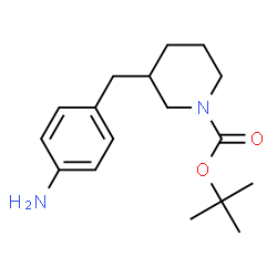 ChemSpider 2D Image | 2-Methyl-2-propanyl 3-(4-aminobenzyl)-1-piperidinecarboxylate | C17H26N2O2