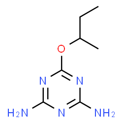 ChemSpider 2D Image | 6-sec-Butoxy-1,3,5-triazine-2,4-diamine | C7H13N5O