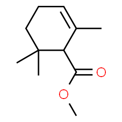 ChemSpider 2D Image | Methyl 2,6,6-trimethyl-2-cyclohexene-1-carboxylate | C11H18O2