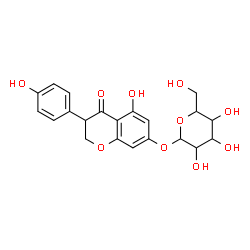 ChemSpider 2D Image | 5-Hydroxy-3-(4-hydroxyphenyl)-4-oxo-3,4-dihydro-2H-chromen-7-yl hexopyranoside | C21H22O10