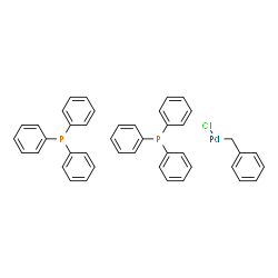 ChemSpider 2D Image | Benzyl(chloro)palladium - triphenylphosphine (1:2) | C43H37ClP2Pd