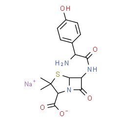 ChemSpider 2D Image | Sodium Amoxicillin | C16H18N3NaO5S