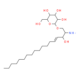 ChemSpider 2D Image | (4E)-2-Amino-3-hydroxy-4-octadecen-1-yl hexopyranoside | C24H47NO7