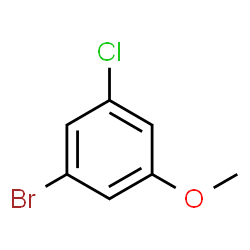 ChemSpider 2D Image | 1-Bromo-3-chloro-5-methoxybenzene | C7H6BrClO