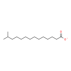 ChemSpider 2D Image | 13-Methylmyristate | C15H29O2