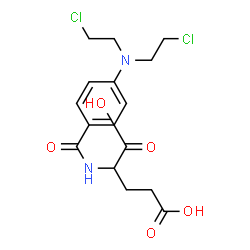 ChemSpider 2D Image | N-{4-[Bis(2-chloroethyl)amino]benzoyl}glutamic acid | C16H20Cl2N2O5