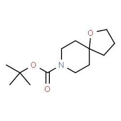 ChemSpider 2D Image | tert-Butyl-1-oxa-8-azaspiro[4.5]decan-8-carboxylat | C13H23NO3