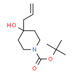 ChemSpider 2D Image | 1-Boc-4-allyl-4-hydroxypiperidine | C13H23NO3