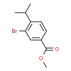 ChemSpider 2D Image | Methyl 3-bromo-4-isopropylbenzoate | C11H13BrO2