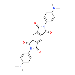 ChemSpider 2D Image | 2,6-Bis[4-(dimethylamino)phenyl]pyrrolo[3,4-f]isoindole-1,3,5,7(2H,6H)-tetrone | C26H22N4O4
