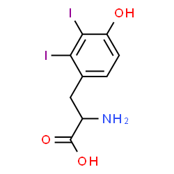 ChemSpider 2D Image | 2,3-Diiodotyrosine | C9H9I2NO3