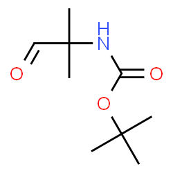 ChemSpider 2D Image | tert-butyl (2-methyl-1-oxopropan-2-yl)carbamate | C9H17NO3