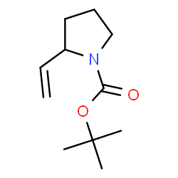 ChemSpider 2D Image | tert-butyl 2-vinylpyrrolidine-1-carboxylate | C11H19NO2