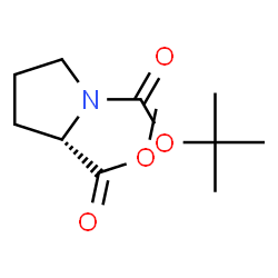 ChemSpider 2D Image | 1-tert-Butyl-2-methyl-(2S)-pyrrolidin-1,2-dicarboxylat | C11H19NO4