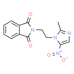 ChemSpider 2D Image | n-(2-(2-methyl-5-nitro-1h-imidazol-1-yl)ethyl)phthalimide | C14H12N4O4