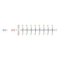 ChemSpider 2D Image | ammonium 1,1,2,2,3,3,4,4,5,5,6,6,7,7,8,8,8-heptadecafluorooctane-1-sulfonate | C8H4F17NO3S