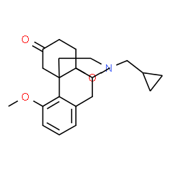 ChemSpider 2D Image | 17-(Cyclopropylmethyl)-4,14-dimethoxymorphinan-6-one | C22H29NO3