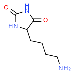 ChemSpider 2D Image | 5-(4-Aminobutyl)-2,4-imidazolidinedione | C7H13N3O2