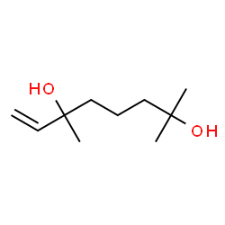 ChemSpider 2D Image | 3,7-Dimethyl-1-octen-3,7-diol | C10H20O2