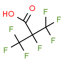 ChemSpider 2D Image | 2,3,3,3-Tetrafluoro-2-(trifluoromethyl)propanoic acid | C4HF7O2