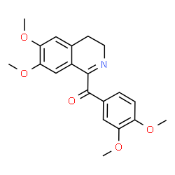 ChemSpider 2D Image | (6,7-Dimethoxy-3,4-dihydro-1-isoquinolinyl)(3,4-dimethoxyphenyl)methanone | C20H21NO5