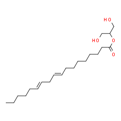 ChemSpider 2D Image | 1,3-Dihydroxy-2-propanyl (9E,12E)-9,12-octadecadienoate | C21H38O4