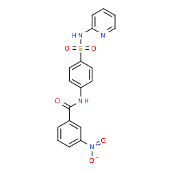 ChemSpider 2D Image | 3-Nitro-N-[4-(2-pyridinylsulfamoyl)phenyl]benzamide | C18H14N4O5S