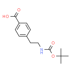 ChemSpider 2D Image | 4-(2-Boc-aminoethyl)benzoic acid | C14H19NO4