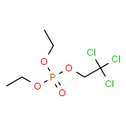 ChemSpider 2D Image | Diethyl 2,2,2-trichloroethyl phosphate | C6H12Cl3O4P