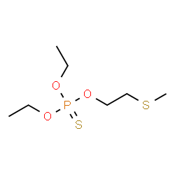 ChemSpider 2D Image | O,O-Diethyl O-[2-(methylsulfanyl)ethyl] phosphorothioate | C7H17O3PS2