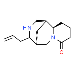 ChemSpider 2D Image | (1S,2R,9S)-10-Allyl-7,11-diazatricyclo[7.3.1.0~2,7~]tridecan-6-one | C14H22N2O