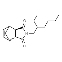 ChemSpider 2D Image | (1R,2R,6R)-4-(2-Ethylhexyl)-4-azatricyclo[5.2.1.0~2,6~]dec-8-ene-3,5-dione | C17H25NO2