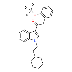 ChemSpider 2D Image | 1-[1-(2-Cyclohexylethyl)-1H-indol-3-yl]-2-{2-[(~2~H_3_)methyloxy]phenyl}ethanone | C25H26D3NO2