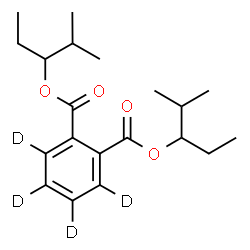 ChemSpider 2D Image | Bis(2-methyl-3-pentanyl) 1,2-(~2~H_4_)benzenedicarboxylate | C20H26D4O4
