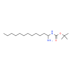 ChemSpider 2D Image | tert-butyl N-(1-aminododecyl)carbamate | C17H37N2O2