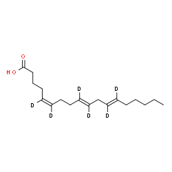 ChemSpider 2D Image | (5Z,9E,12E)-(5,6,9,10,12,13-~2~H_6_)-5,9,12-Octadecatrienoic acid | C18H24D6O2