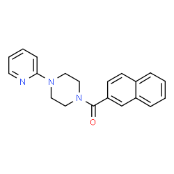 ChemSpider 2D Image | 2-Naphthyl[4-(2-pyridinyl)-1-piperazinyl]methanone | C20H19N3O
