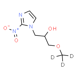 ChemSpider 2D Image | 1-[(~2~H_3_)Methyloxy]-3-(2-nitro-1H-imidazol-1-yl)-2-propanol | C7H8D3N3O4