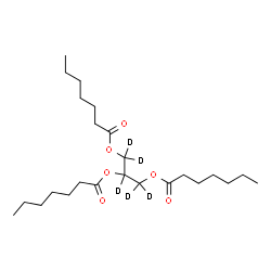 ChemSpider 2D Image | (~2~H_5_)-1,2,3-Propanetriyl triheptanoate | C24H39D5O6