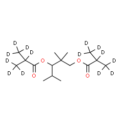 ChemSpider 2D Image | 2,2,4-Trimethyl-1,3-pentanediyl bis[2-(~2~H_3_)methyl(~2~H_4_)propanoate] | C16H16D14O4