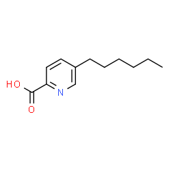ChemSpider 2D Image | 5-Hexyl-2-pyridinecarboxylic acid | C12H17NO2