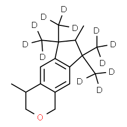 ChemSpider 2D Image | 4,7-Dimethyl-6,6,8,8-tetrakis[(~2~H_3_)methyl]-1,3,4,6,7,8-hexahydrocyclopenta[g]isochromene | C18H14D12O
