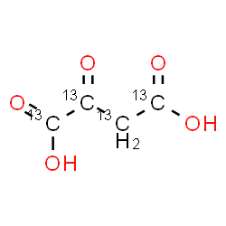 ChemSpider 2D Image | 2-Oxo(~13~C_4_)butanedioic acid | 13C4H4O5