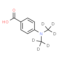 ChemSpider 2D Image | 4-{Bis[(~2~H_3_)methyl]amino}benzoic acid | C9H5D6NO2