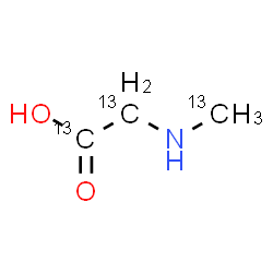 ChemSpider 2D Image | N-(~13~C)Methyl(~13~C_2_)glycine | 13C3H7NO2