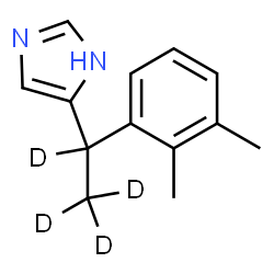ChemSpider 2D Image | 5-[1-(2,3-Dimethylphenyl)(~2~H_4_)ethyl]-1H-imidazole | C13H12D4N2