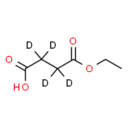 ChemSpider 2D Image | 4-Ethoxy-4-oxo(~2~H_4_)butanoic acid | C6H6D4O4