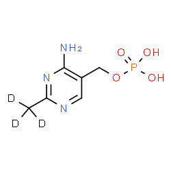 ChemSpider 2D Image | [4-Amino-2-(~2~H_3_)methyl-5-pyrimidinyl]methyl dihydrogen phosphate | C6H7D3N3O4P